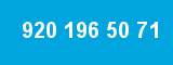 920 196 50 71 920 196 50 71